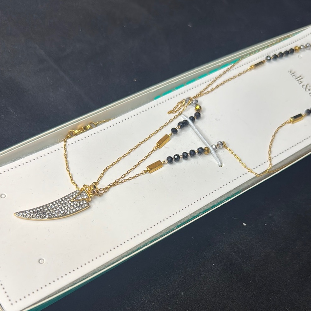 Stella & Dot + Rebecca Minkoff Janson Horn Necklace - Picture 2 of 2